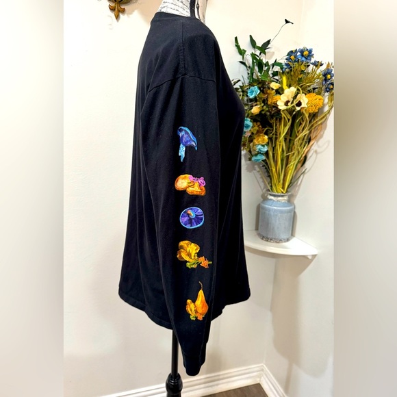 Vans Classic Fit Black Long Sleeve Men's Shirt size Medium/ skate sessions/ - Picture 4 of 6